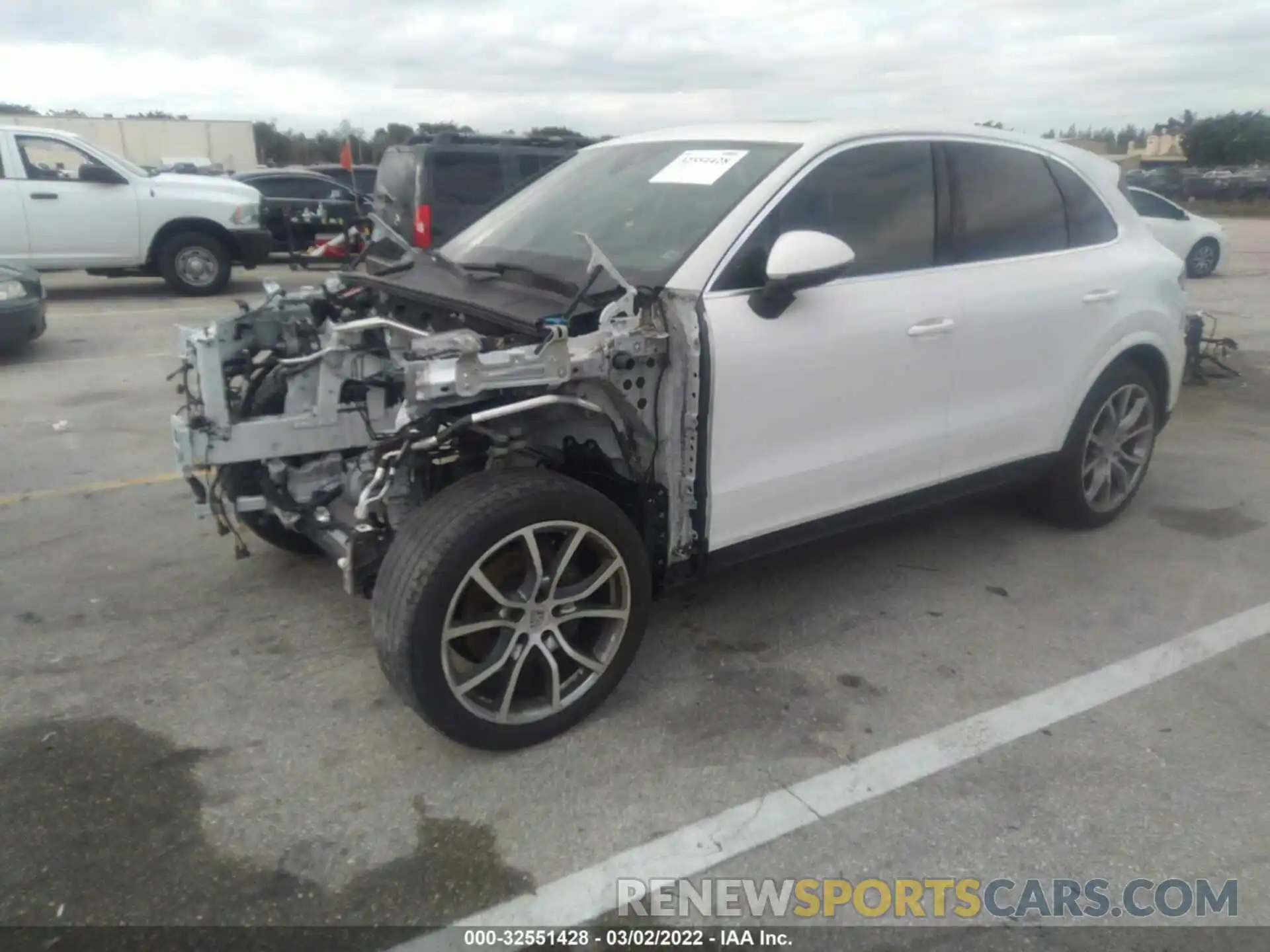 2 Photograph of a damaged car WP1AA2AY8KDA11758 PORSCHE CAYENNE 2019