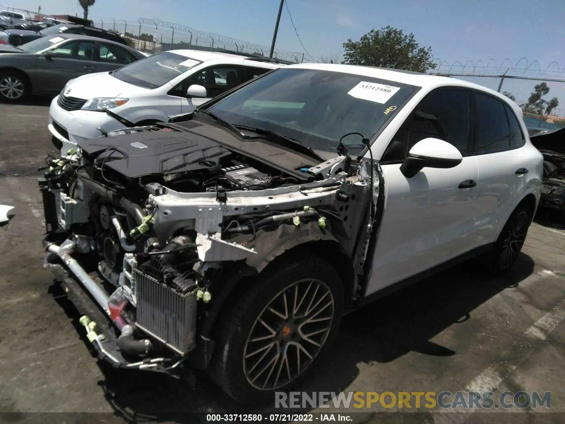 2 Photograph of a damaged car WP1AA2AY8KDA12974 PORSCHE CAYENNE 2019