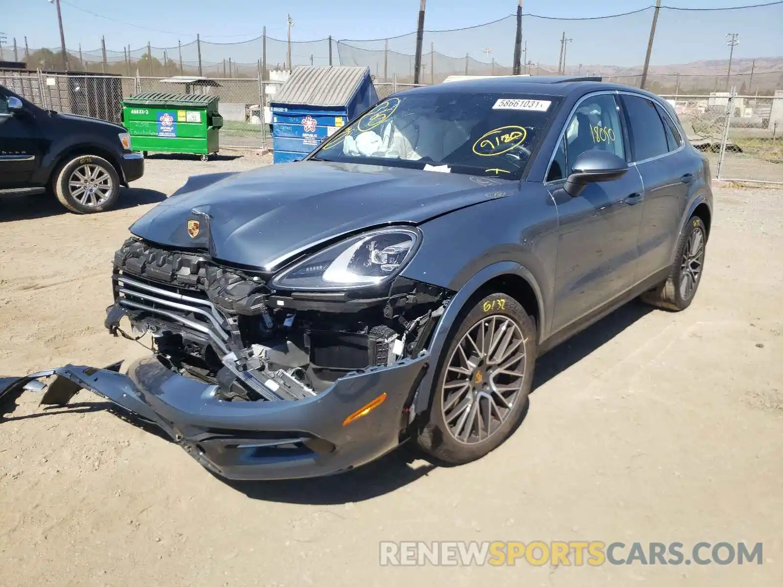 2 Photograph of a damaged car WP1AA2AY9KDA15236 PORSCHE CAYENNE 2019