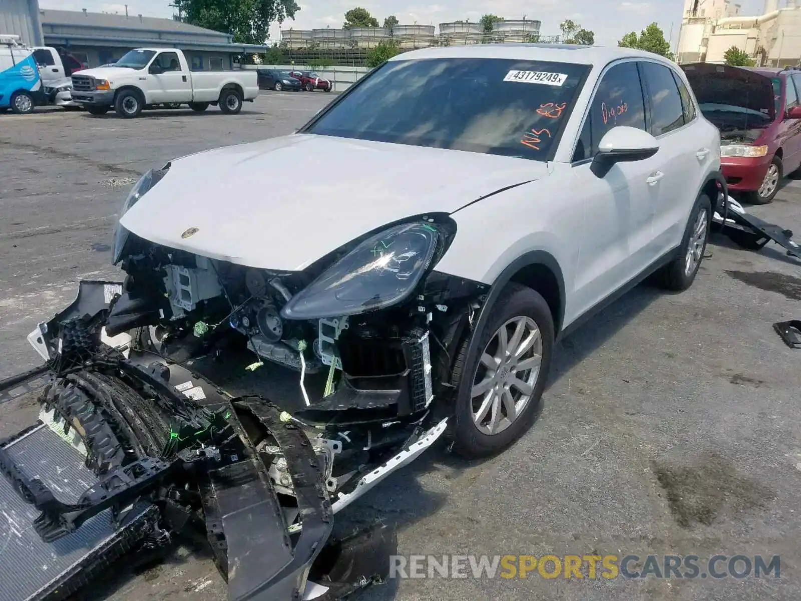 2 Photograph of a damaged car WP1AA2AYXKDA07730 PORSCHE CAYENNE 2019