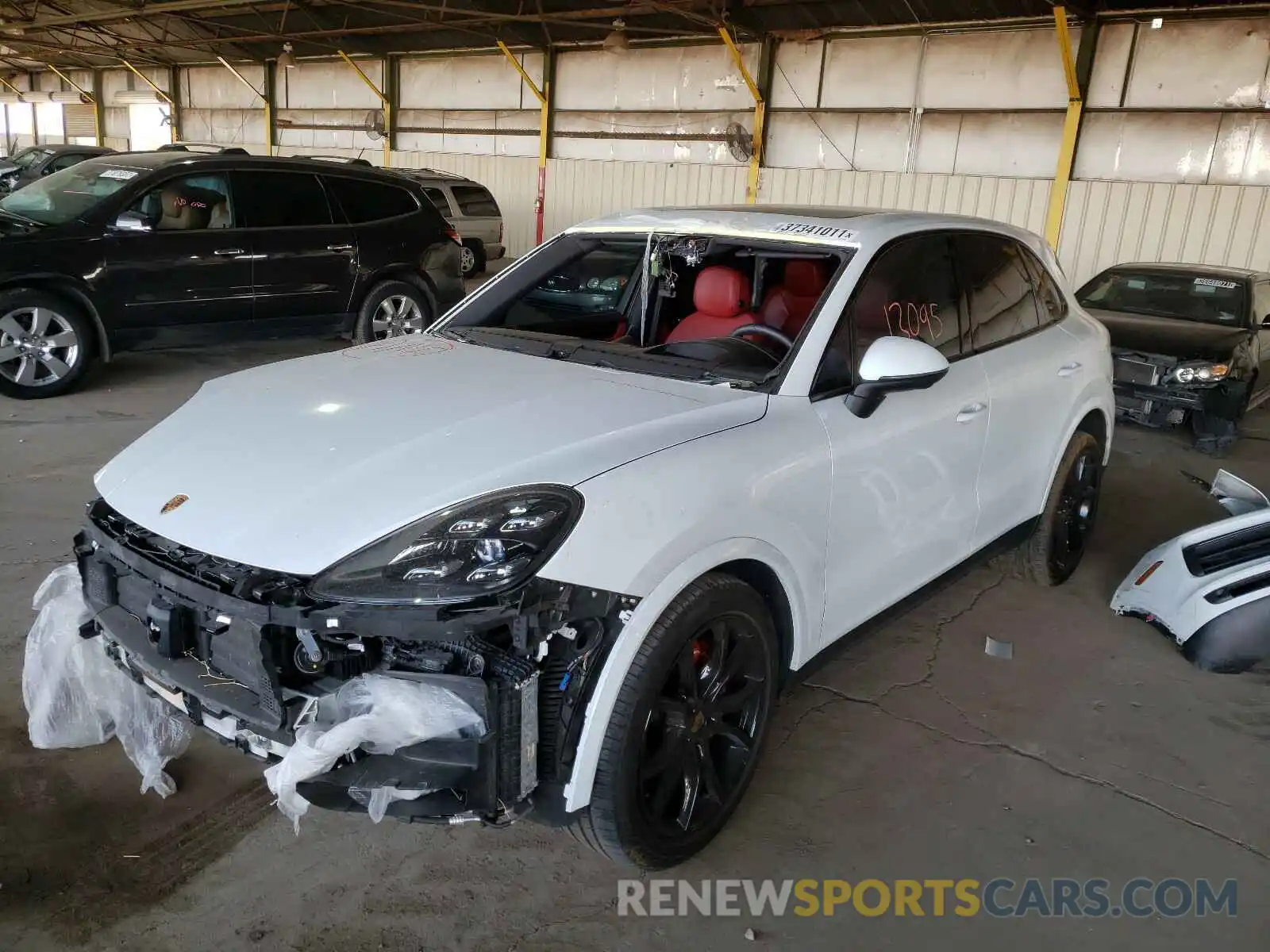 2 Photograph of a damaged car WP1AA2AYXKDA14922 PORSCHE CAYENNE 2019