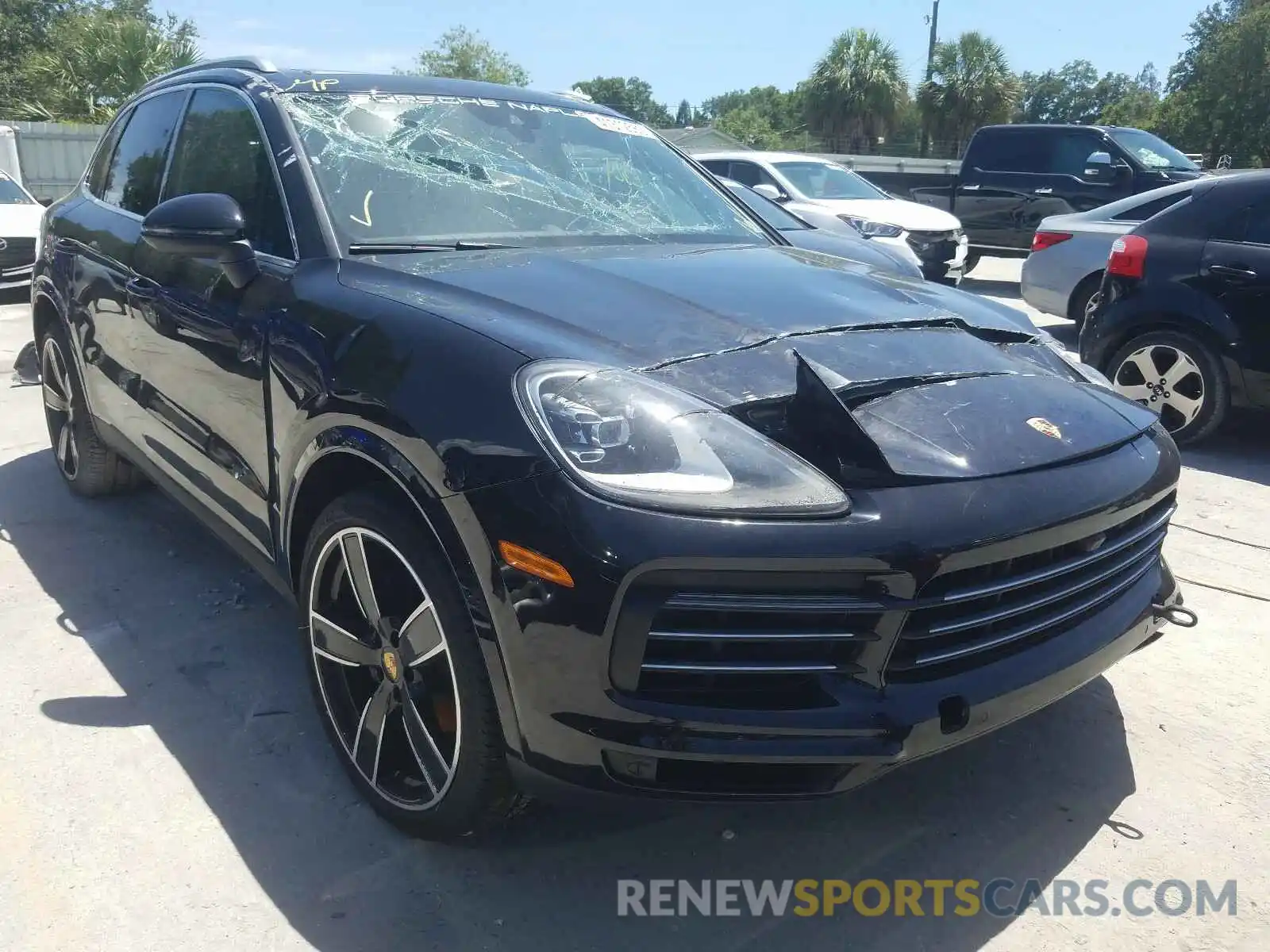 1 Photograph of a damaged car WP1AA2AYXKDA17433 PORSCHE CAYENNE 2019