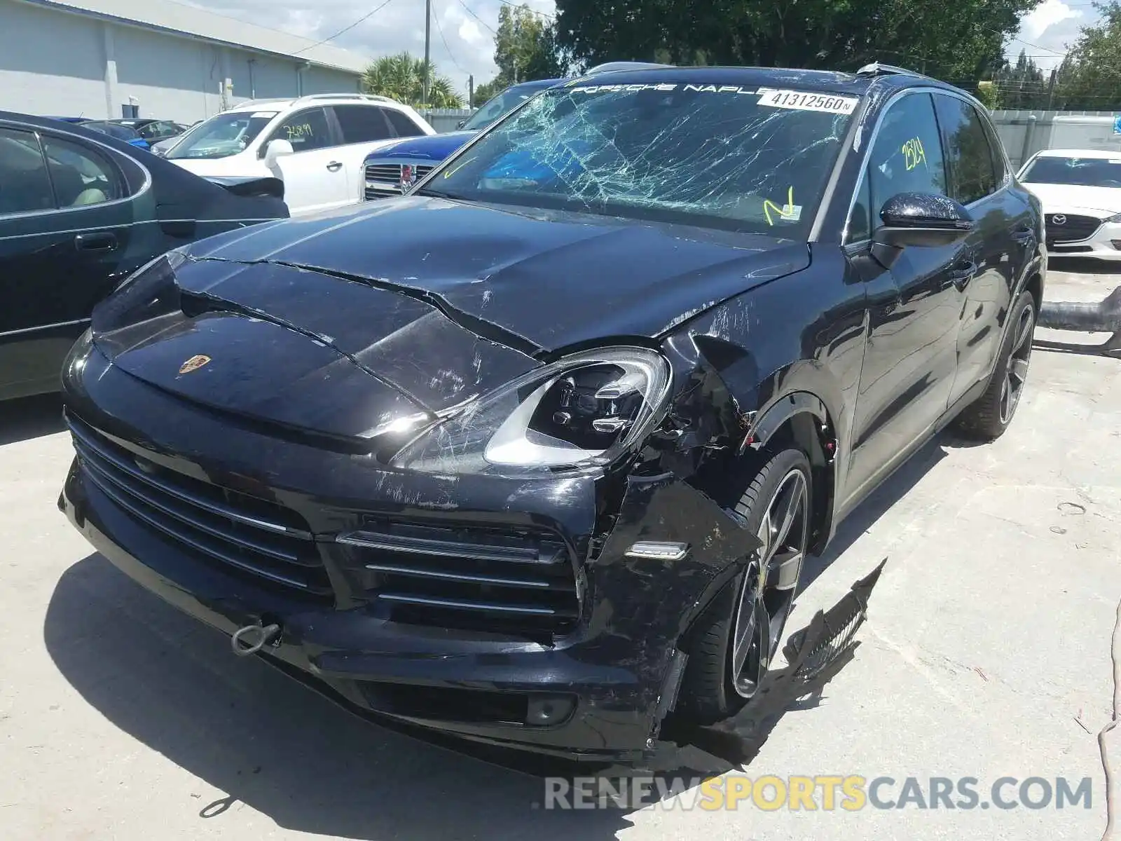 2 Фотография поврежденного автомобиля WP1AA2AYXKDA17433 PORSCHE CAYENNE 2019