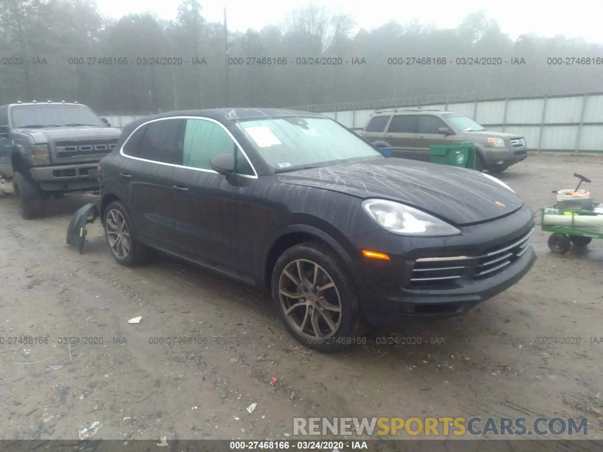 1 Photograph of a damaged car WP1AA2AYXKDA17755 PORSCHE CAYENNE 2019