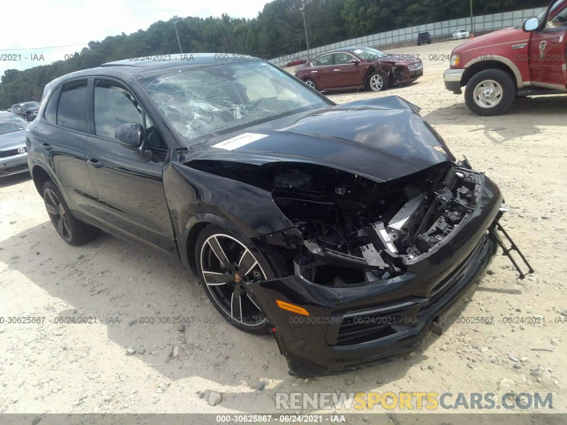 1 Photograph of a damaged car WP1AB2AY1KDA65027 PORSCHE CAYENNE 2019