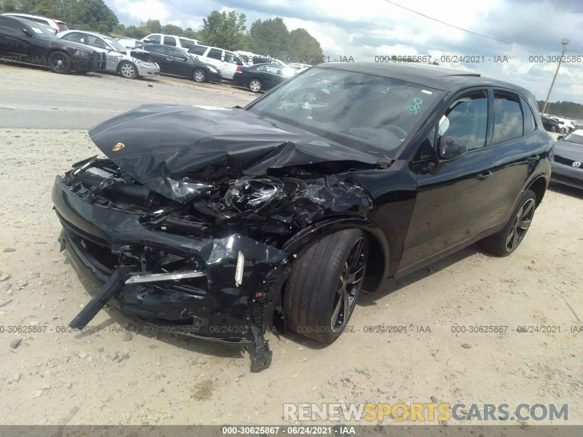 2 Photograph of a damaged car WP1AB2AY1KDA65027 PORSCHE CAYENNE 2019