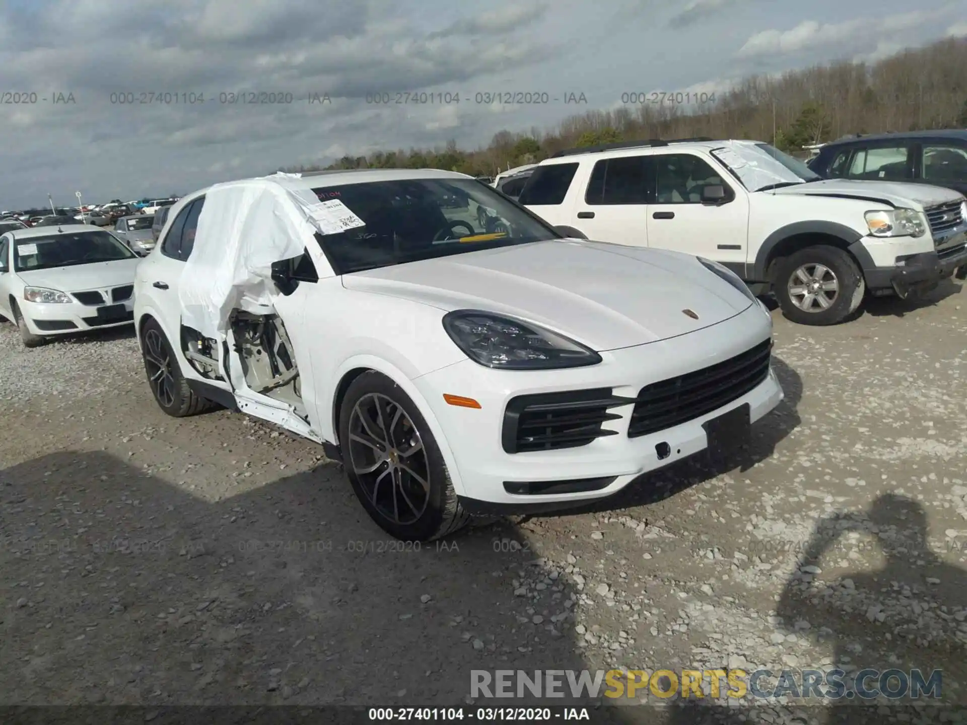 1 Photograph of a damaged car WP1AB2AY2KDA64212 PORSCHE CAYENNE 2019