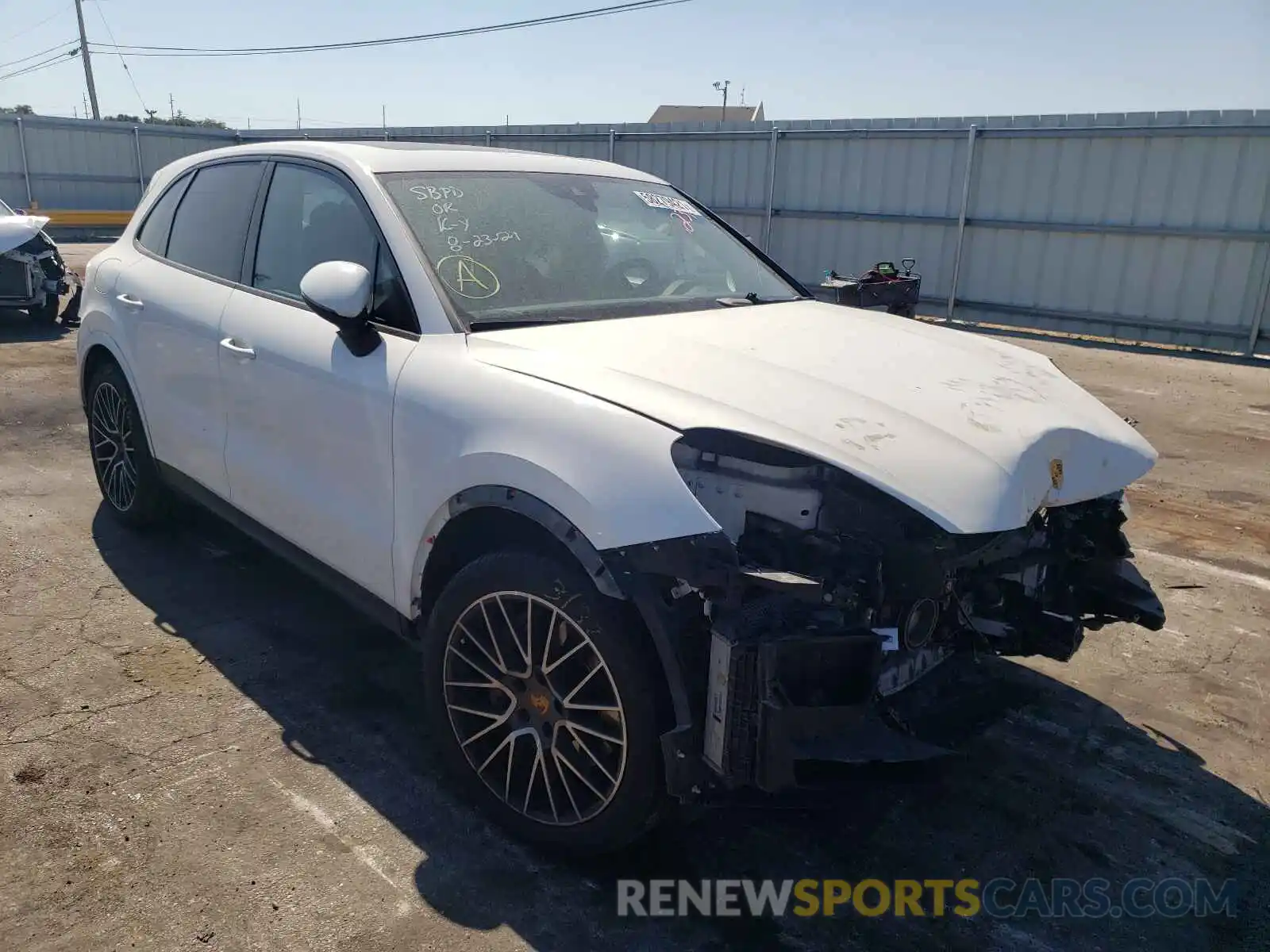 1 Photograph of a damaged car WP1AB2AY5KDA62311 PORSCHE CAYENNE 2019