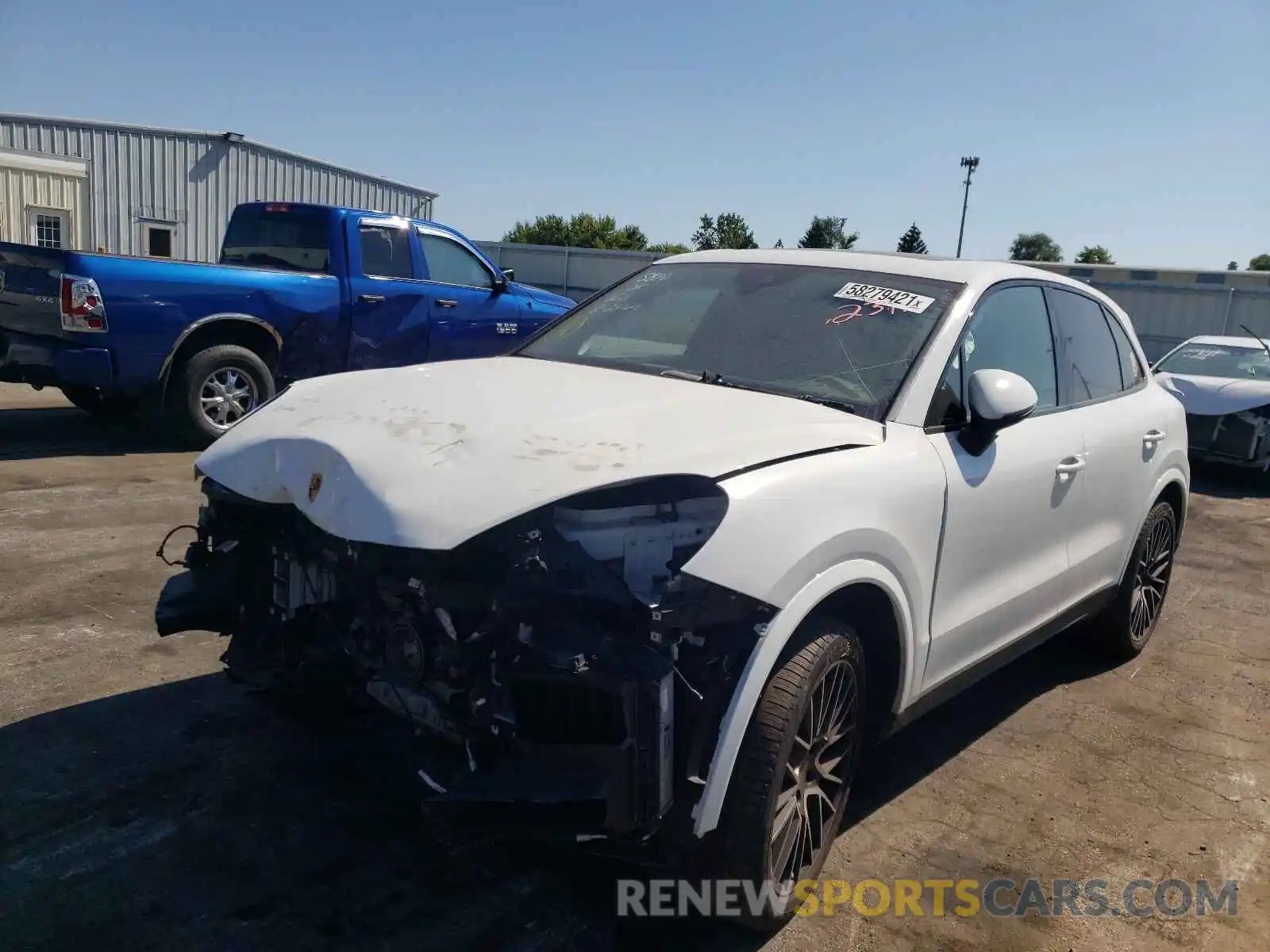 2 Photograph of a damaged car WP1AB2AY5KDA62311 PORSCHE CAYENNE 2019