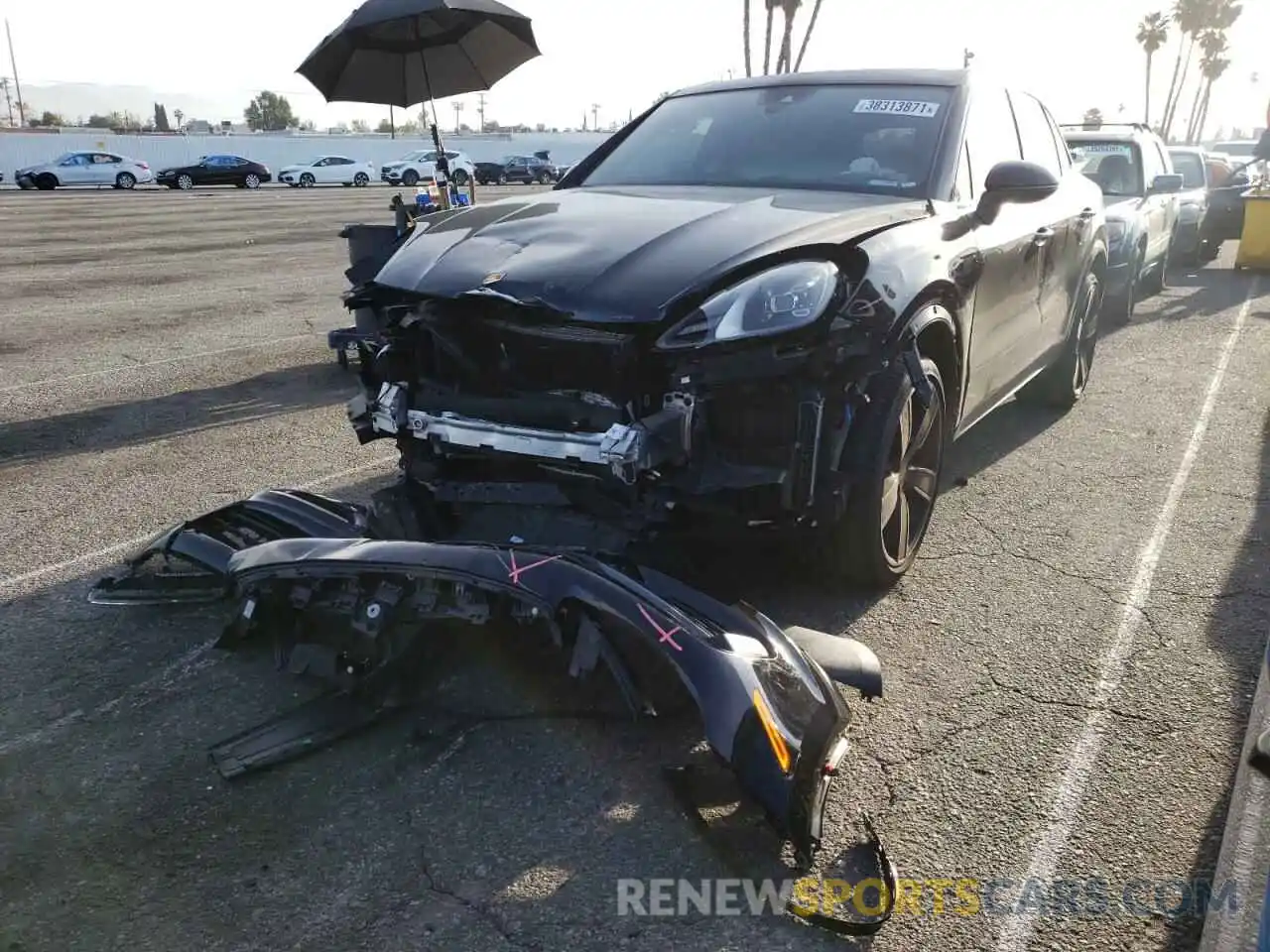 2 Photograph of a damaged car WP1AB2AY5KDA63894 PORSCHE CAYENNE 2019