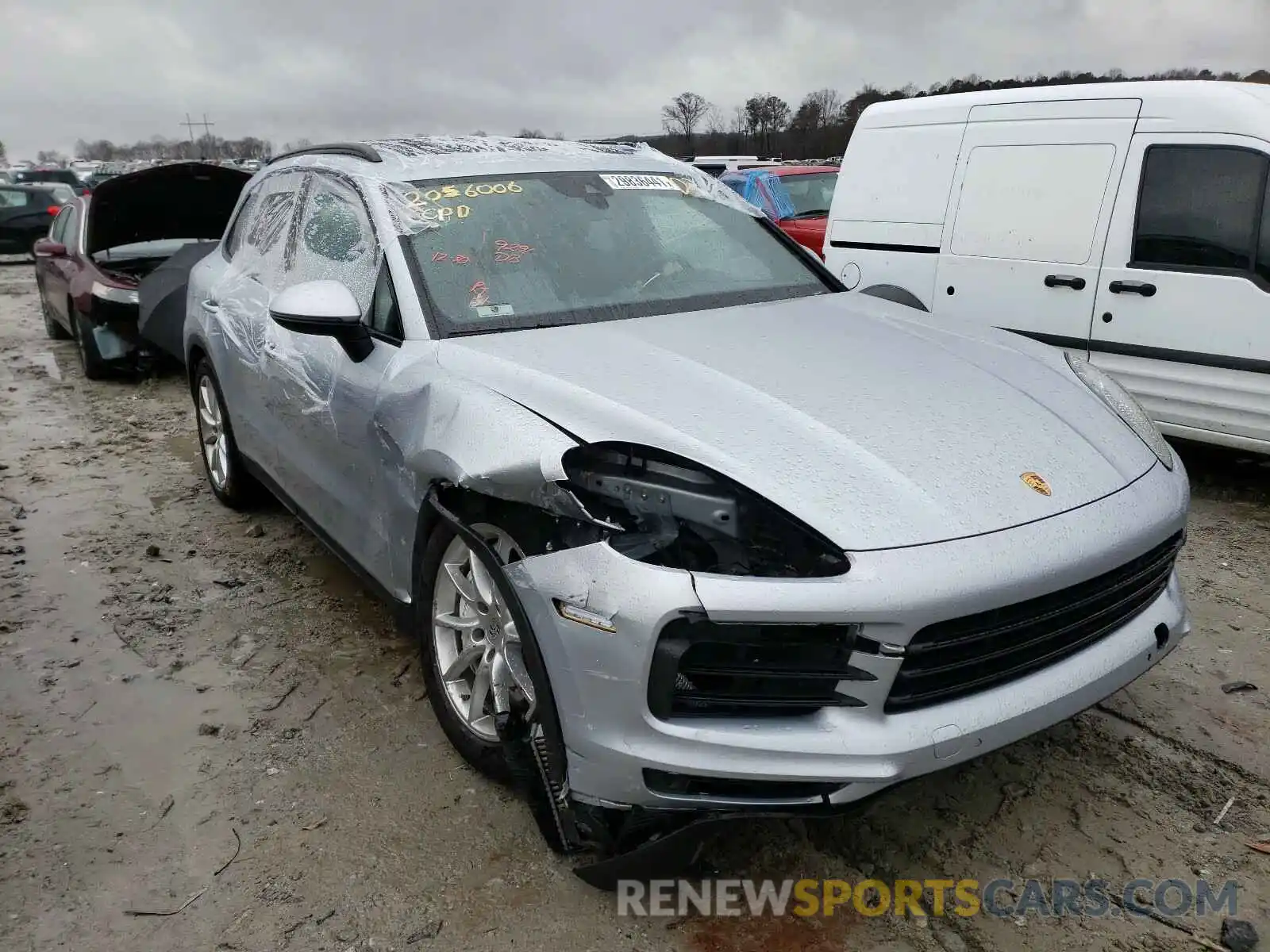 1 Photograph of a damaged car WP1AB2AY6KDA64472 PORSCHE CAYENNE 2019