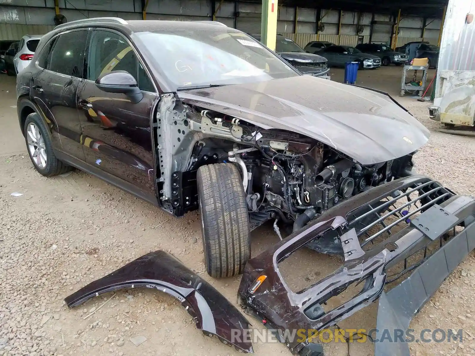 1 Photograph of a damaged car WP1AB2AY9KDA62229 PORSCHE CAYENNE 2019