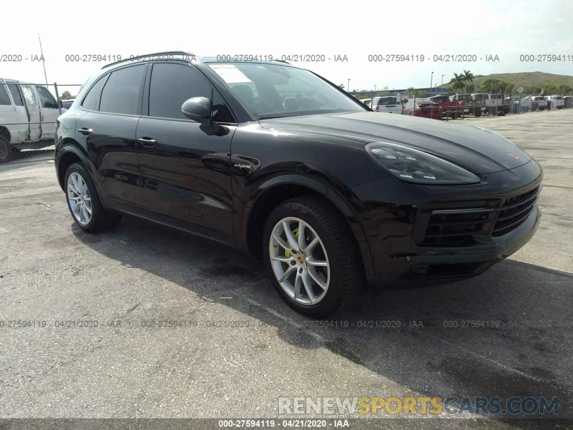 1 Photograph of a damaged car WP1AE2AY1KDA51118 PORSCHE CAYENNE 2019