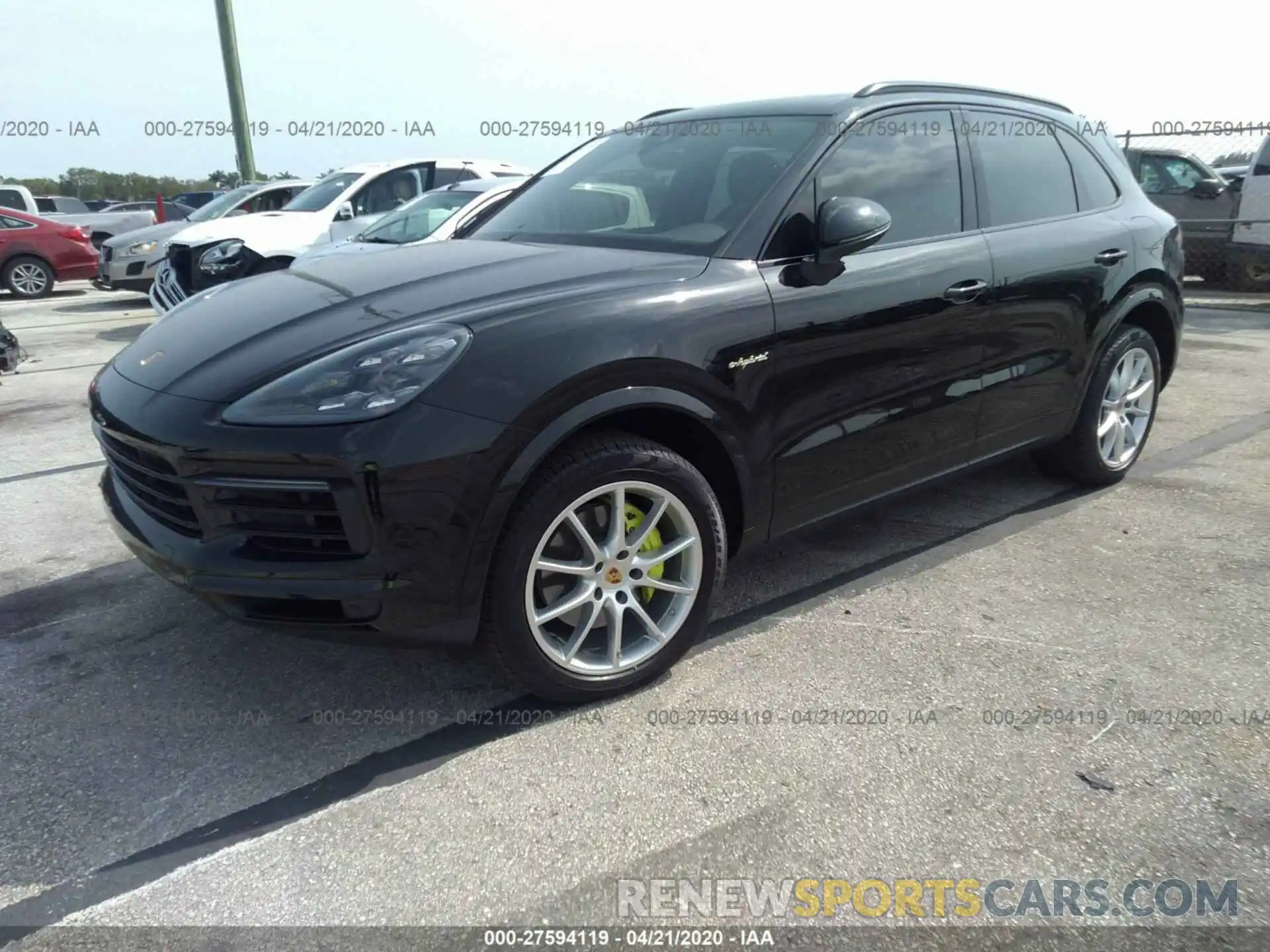 2 Фотография поврежденного автомобиля WP1AE2AY1KDA51118 PORSCHE CAYENNE 2019