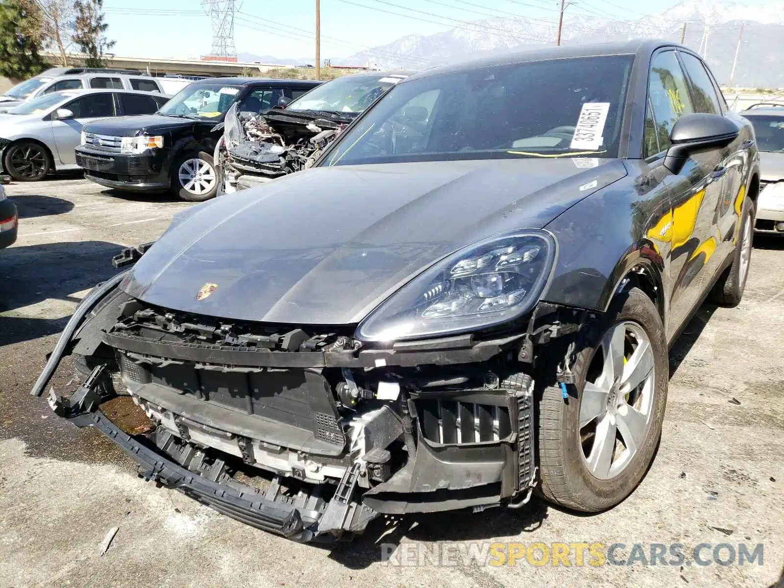 2 Photograph of a damaged car WP1AE2AY3KDA50326 PORSCHE CAYENNE 2019