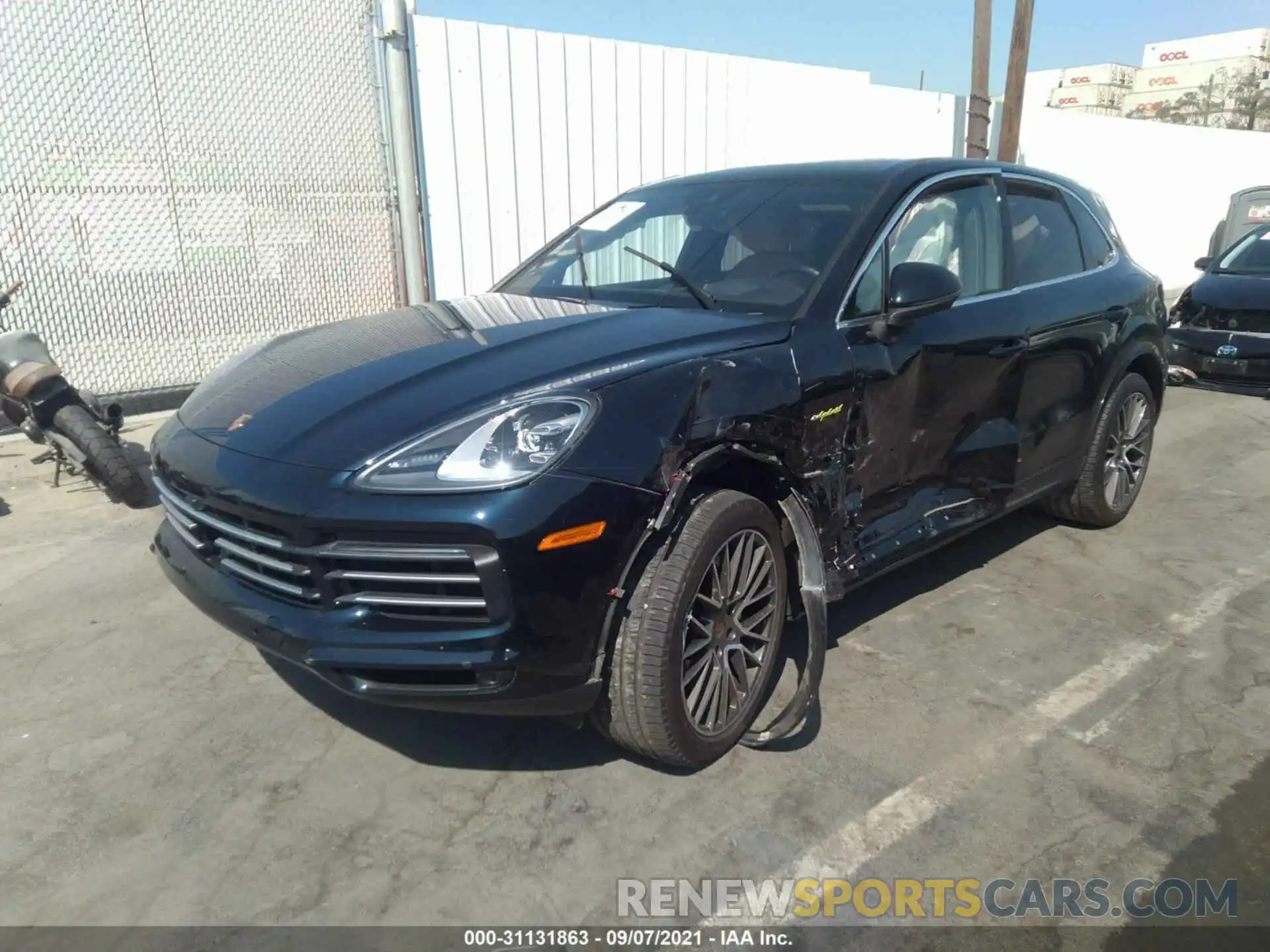 2 Фотография поврежденного автомобиля WP1AE2AY4KDA50545 PORSCHE CAYENNE 2019