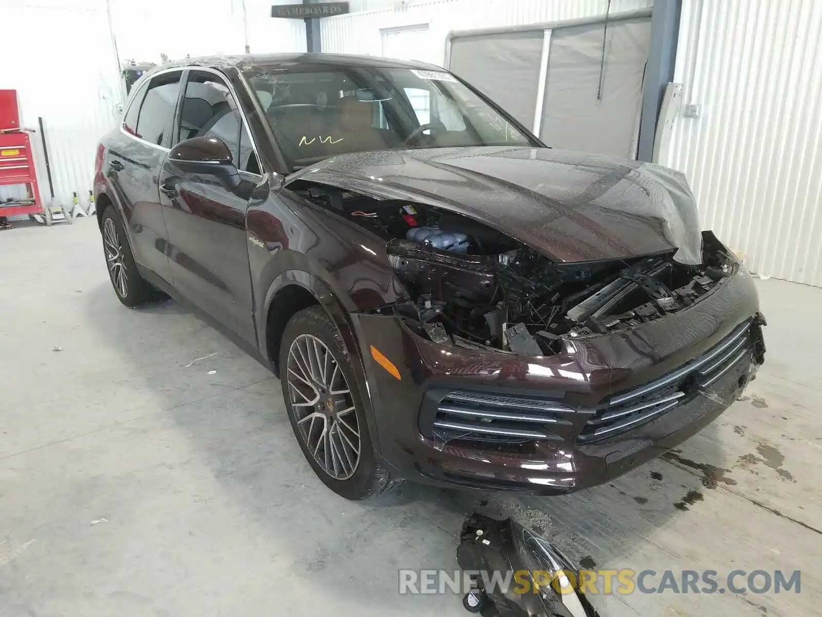 1 Photograph of a damaged car WP1AE2AY4KDA51078 PORSCHE CAYENNE 2019