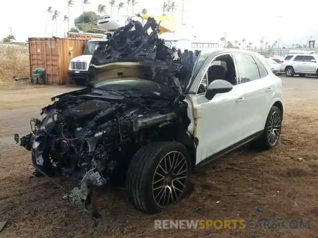 2 Photograph of a damaged car WP1AE2AY7KDA51074 PORSCHE CAYENNE 2019