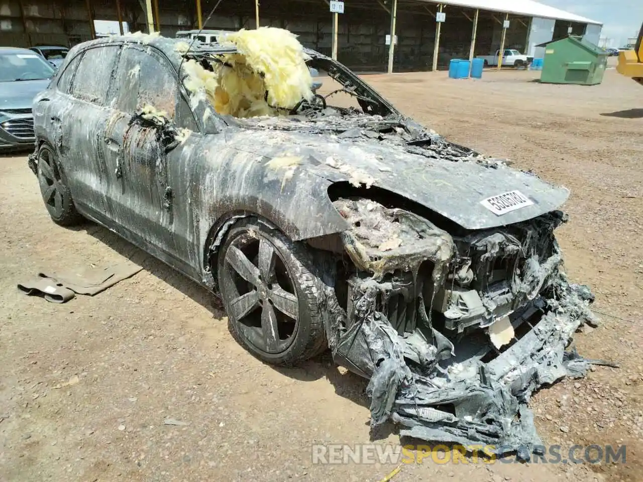 1 Photograph of a damaged car WP1AE2AY7KDA52130 PORSCHE CAYENNE 2019