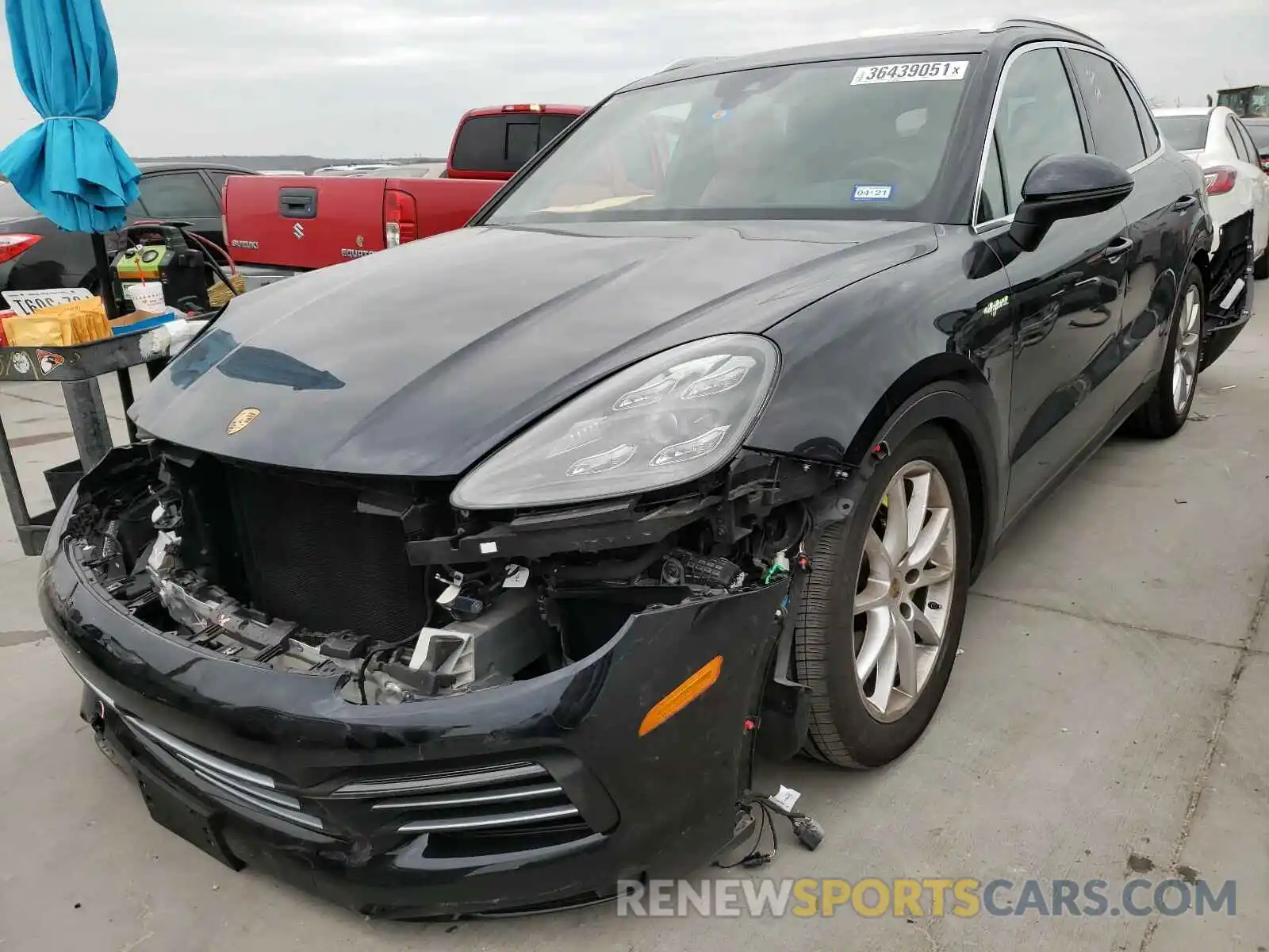 2 Photograph of a damaged car WP1AE2AYXKDA50307 PORSCHE CAYENNE 2019