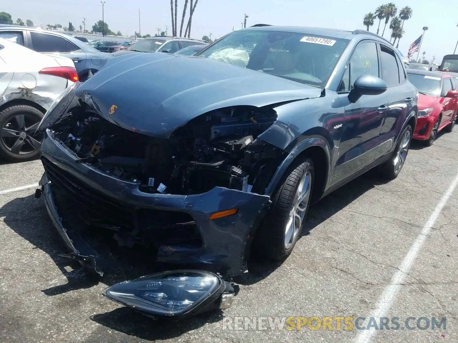 2 Photograph of a damaged car WP1AE2AYXKDA50534 PORSCHE CAYENNE 2019