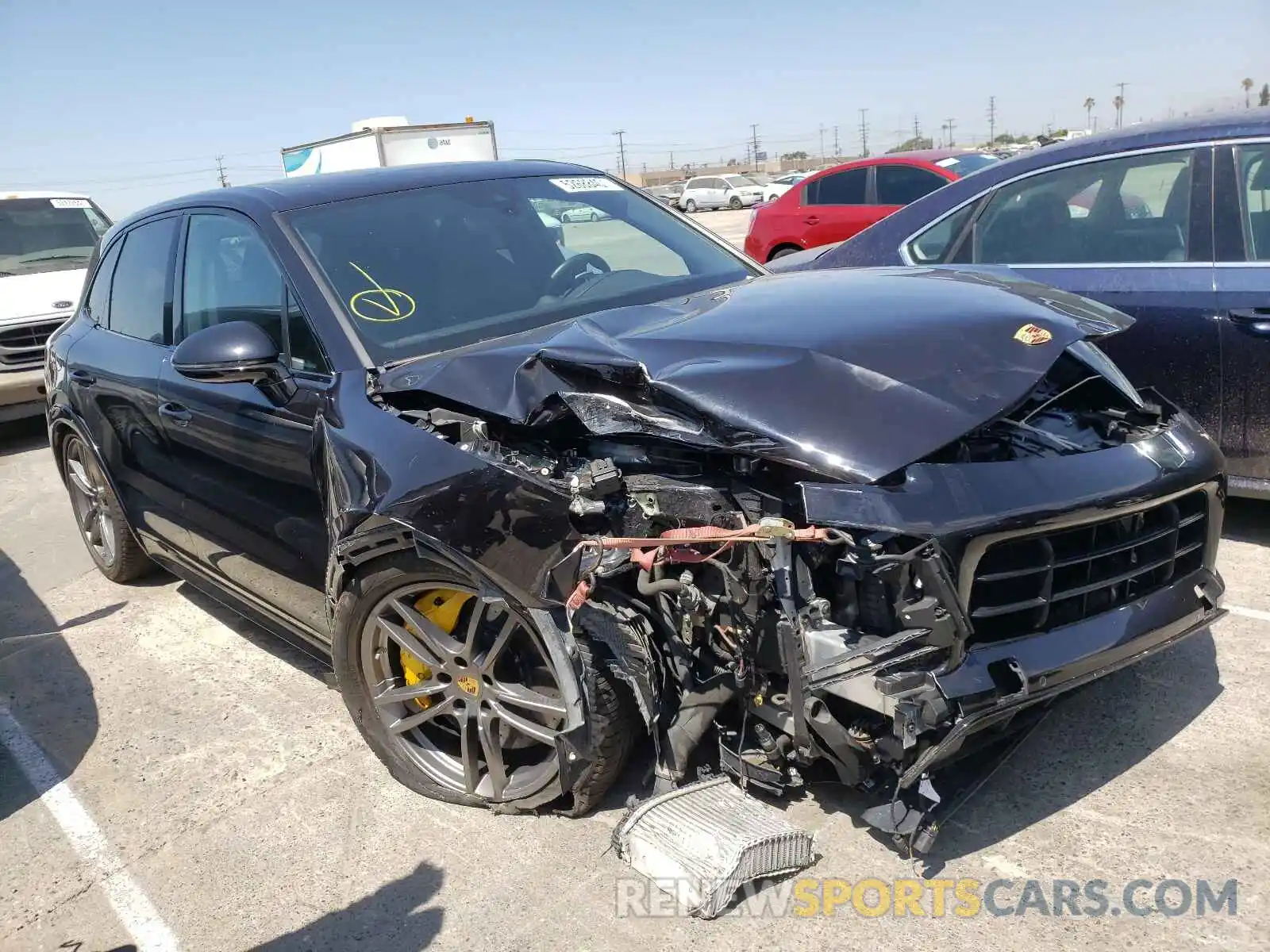 1 Photograph of a damaged car WP1AF2AY5KDA80344 PORSCHE CAYENNE 2019