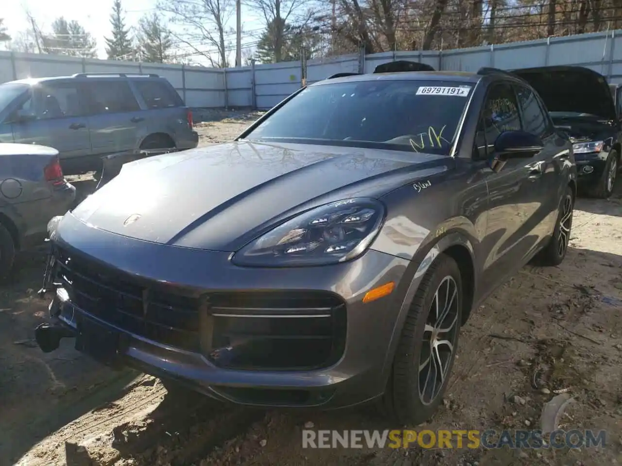 2 Фотография поврежденного автомобиля WP1AF2AY5KDA81106 PORSCHE CAYENNE 2019