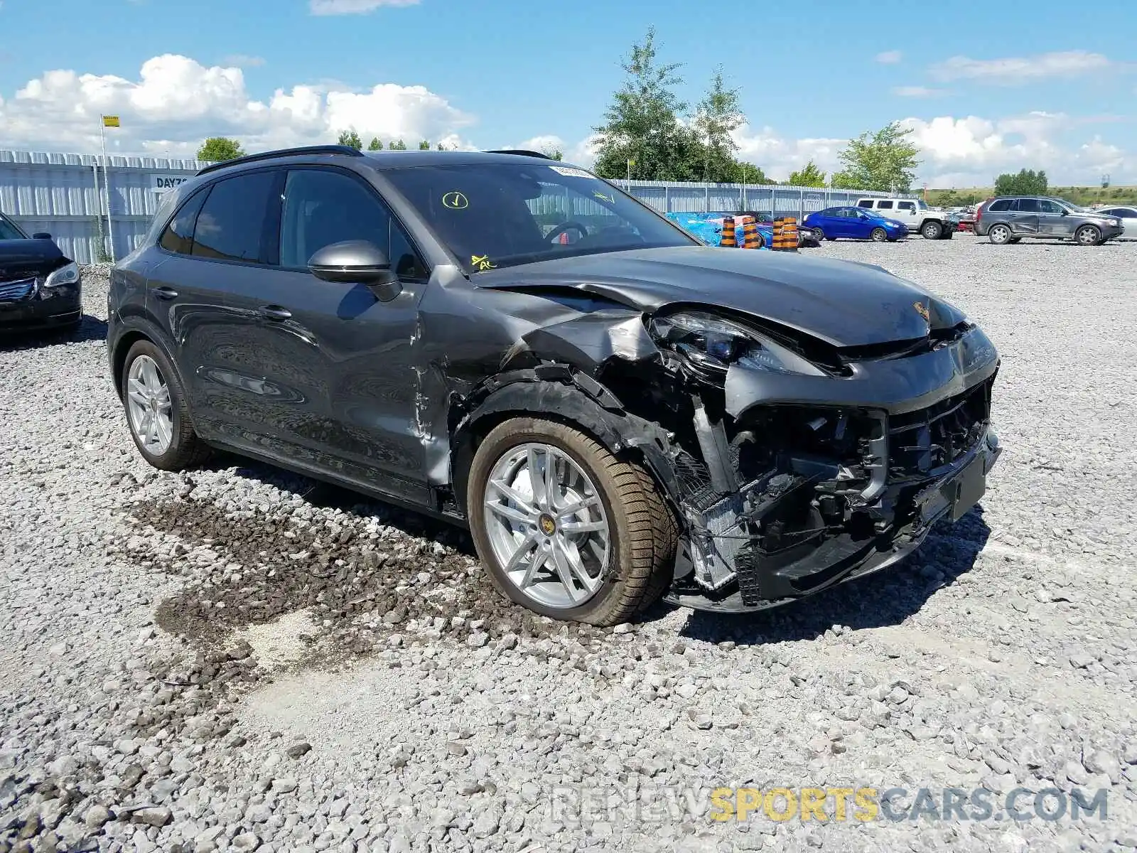 1 Photograph of a damaged car WP1AF2AY8KDA81049 PORSCHE CAYENNE 2019