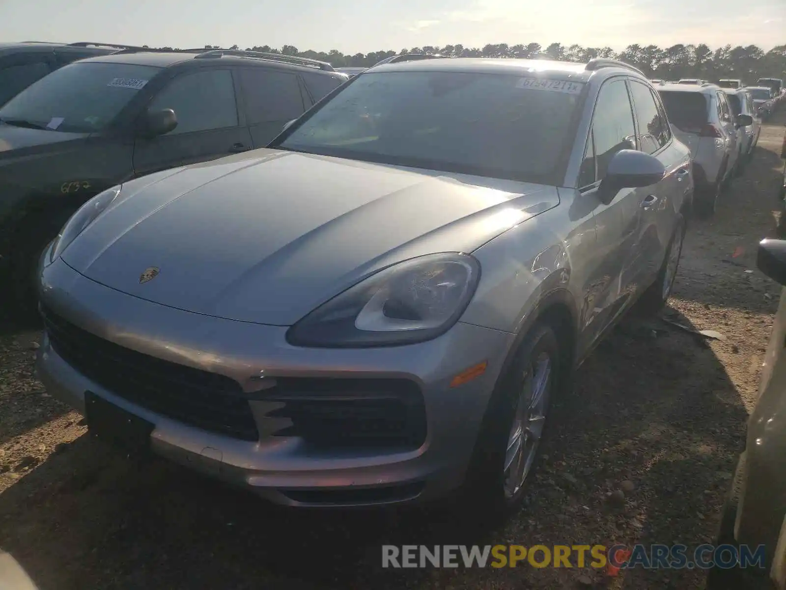 2 Photograph of a damaged car WP1AA2AY0LDA00433 PORSCHE CAYENNE 2020