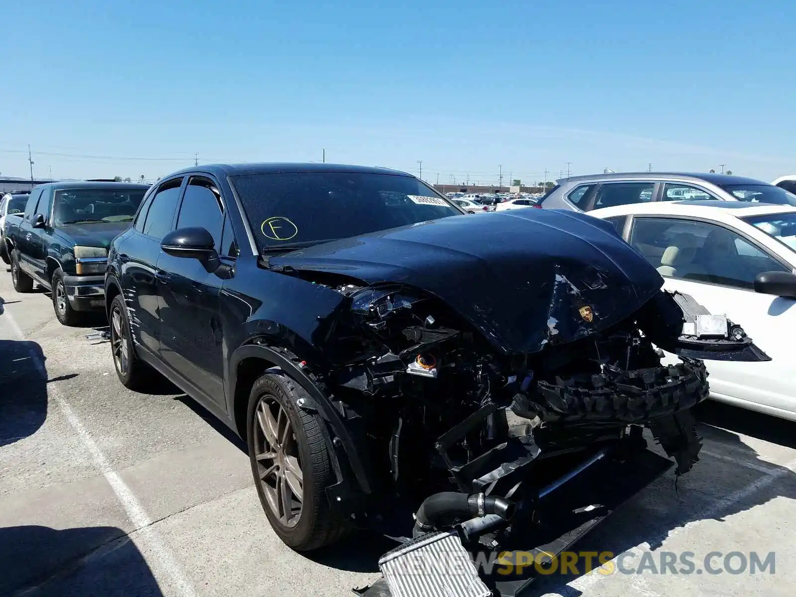 1 Photograph of a damaged car WP1AA2AY0LDA00447 PORSCHE CAYENNE 2020