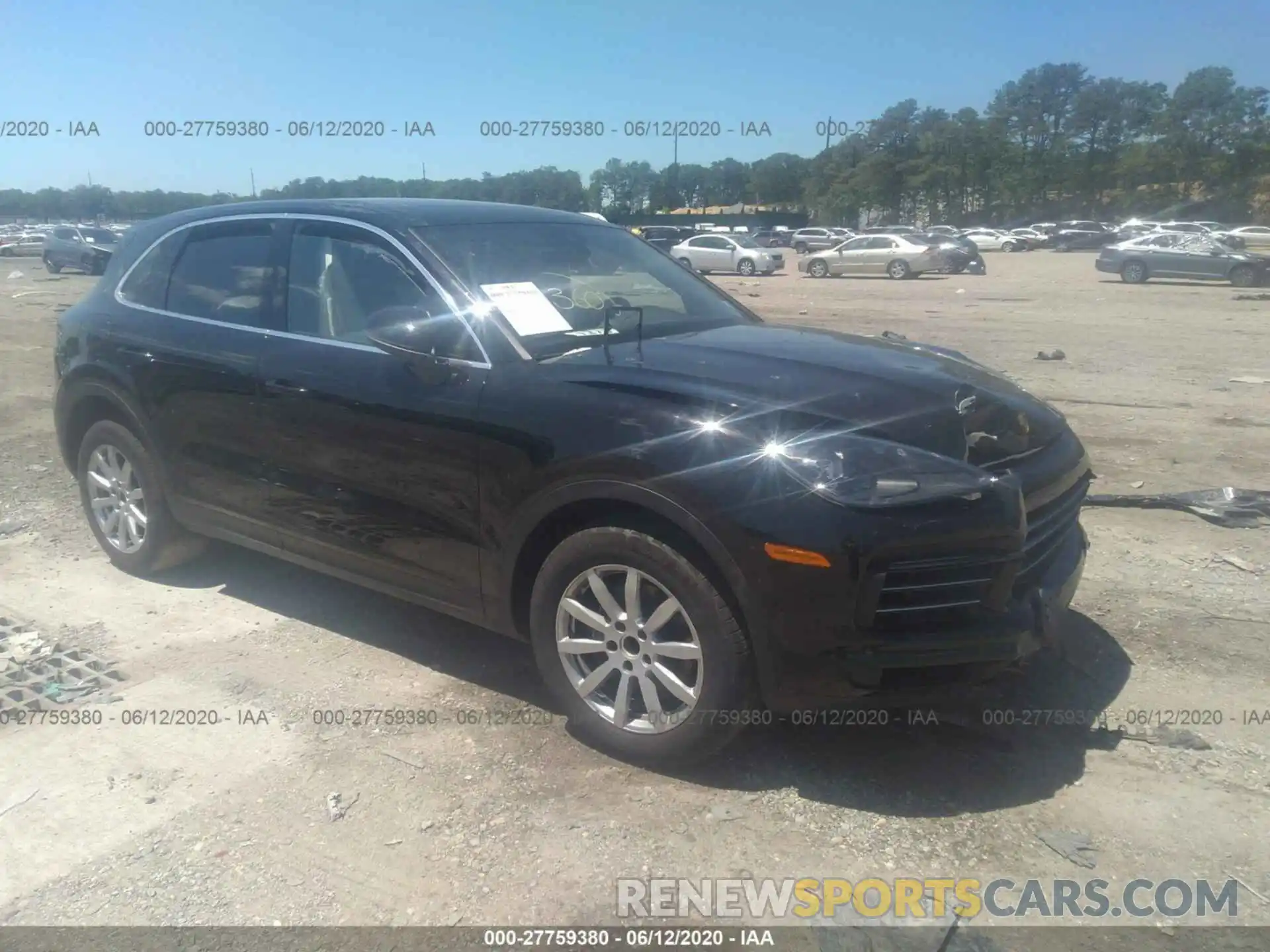 1 Photograph of a damaged car WP1AA2AY0LDA01209 PORSCHE CAYENNE 2020