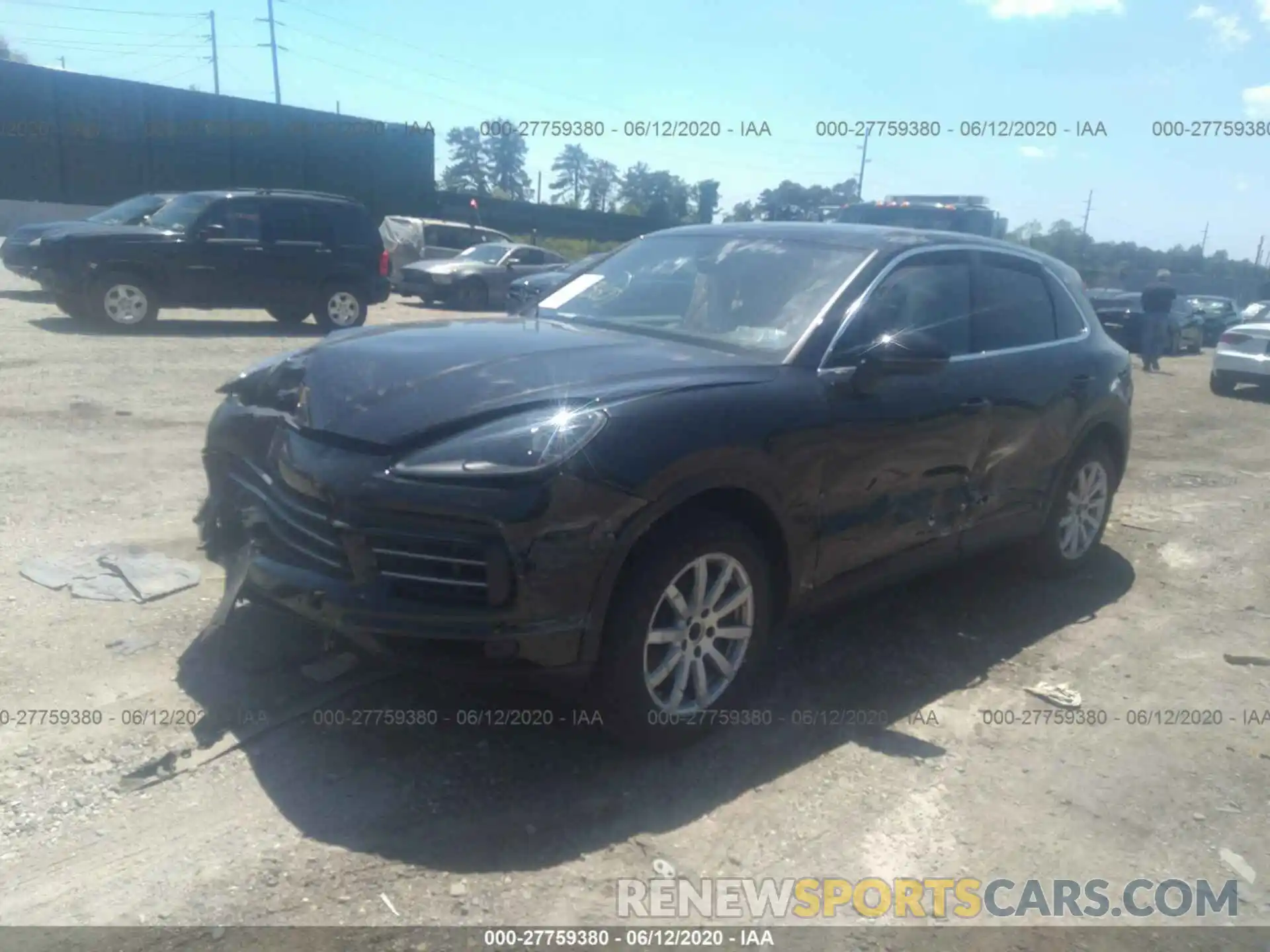 2 Photograph of a damaged car WP1AA2AY0LDA01209 PORSCHE CAYENNE 2020