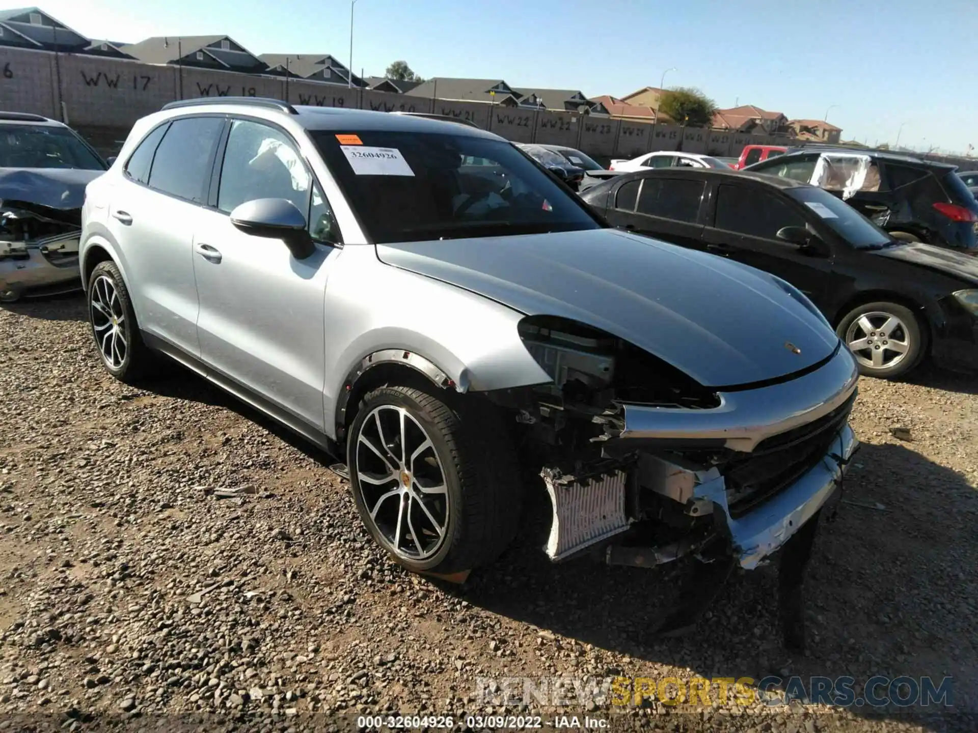 1 Photograph of a damaged car WP1AA2AY0LDA01243 PORSCHE CAYENNE 2020