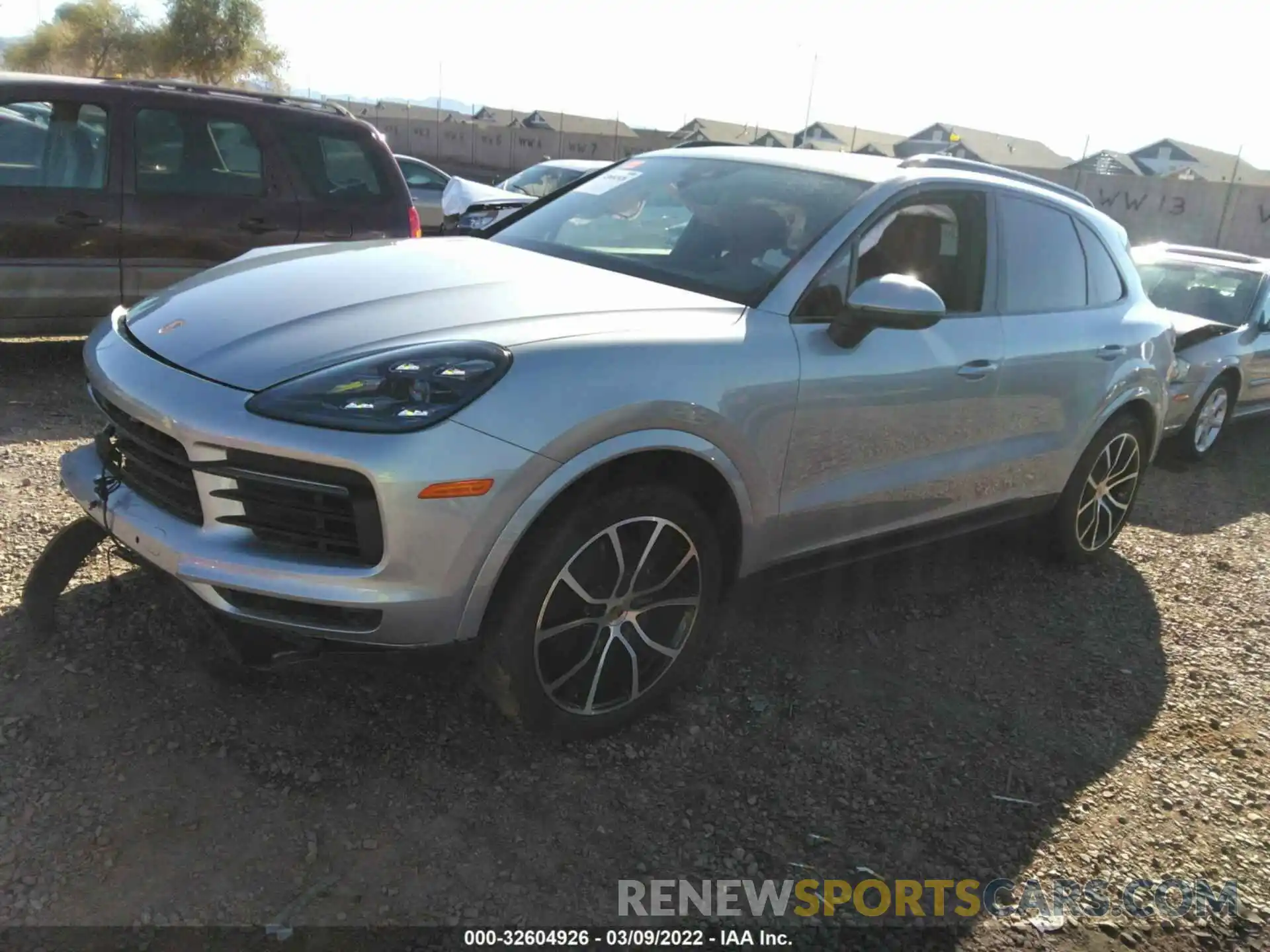 2 Photograph of a damaged car WP1AA2AY0LDA01243 PORSCHE CAYENNE 2020