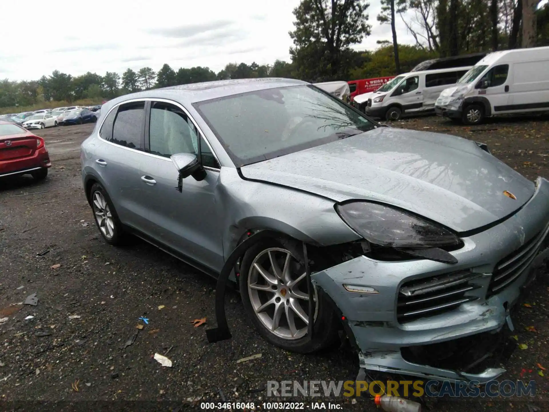 1 Photograph of a damaged car WP1AA2AY0LDA05048 PORSCHE CAYENNE 2020