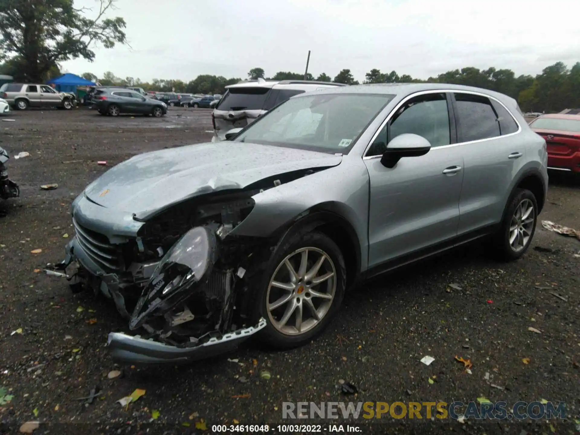 2 Photograph of a damaged car WP1AA2AY0LDA05048 PORSCHE CAYENNE 2020