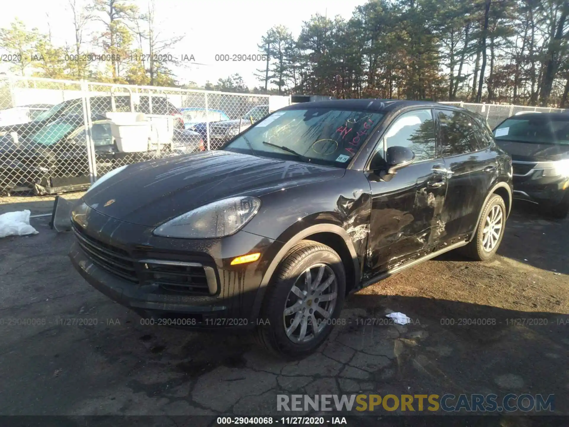 2 Photograph of a damaged car WP1AA2AY0LDA10461 PORSCHE CAYENNE 2020