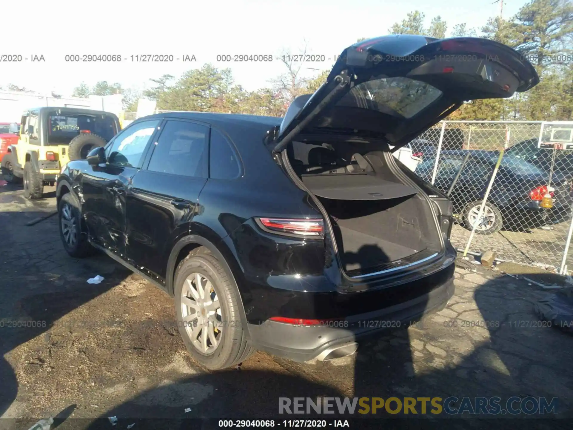 3 Фотография поврежденного автомобиля WP1AA2AY0LDA10461 PORSCHE CAYENNE 2020