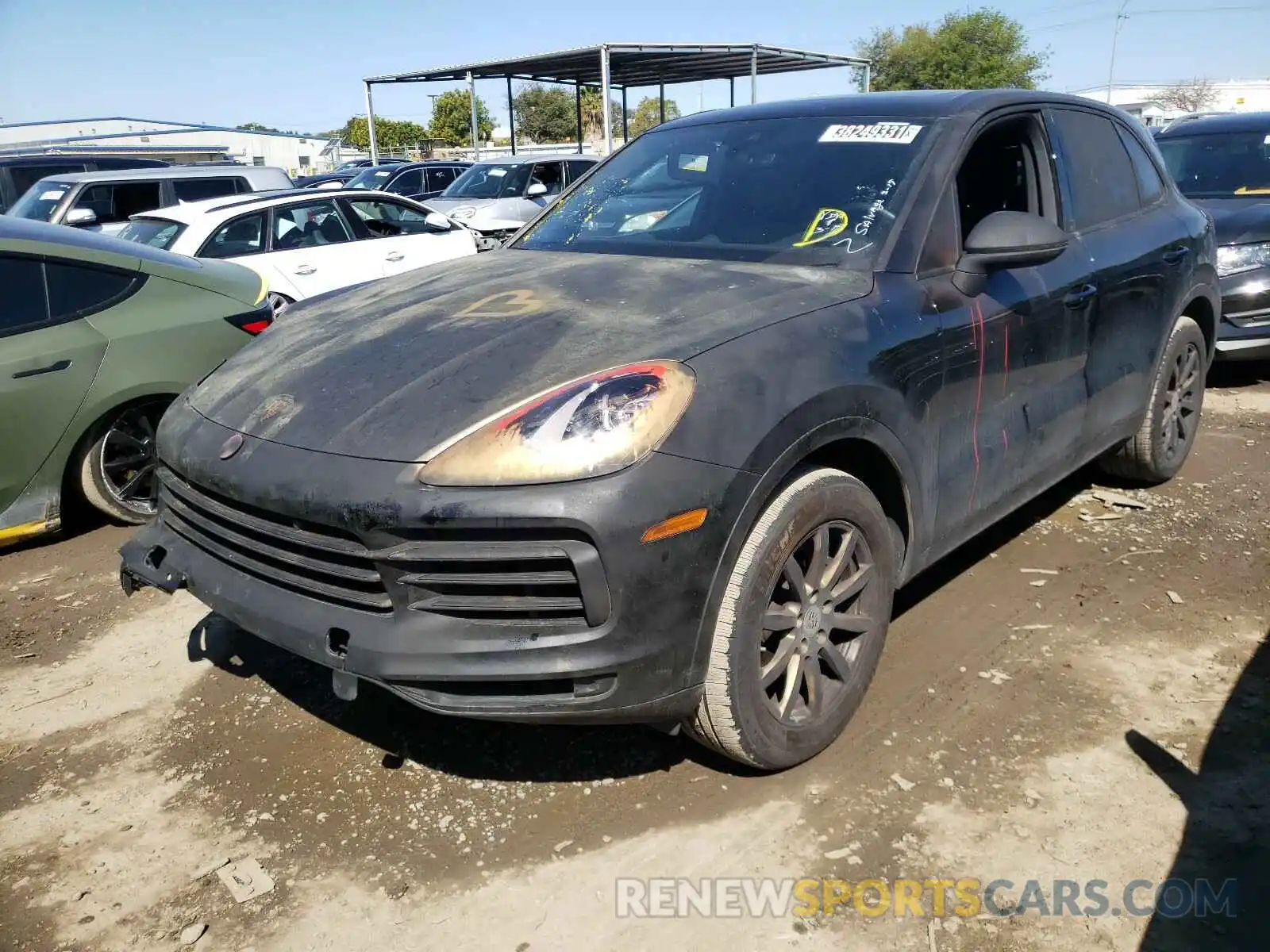 2 Photograph of a damaged car WP1AA2AY1LDA01736 PORSCHE CAYENNE 2020