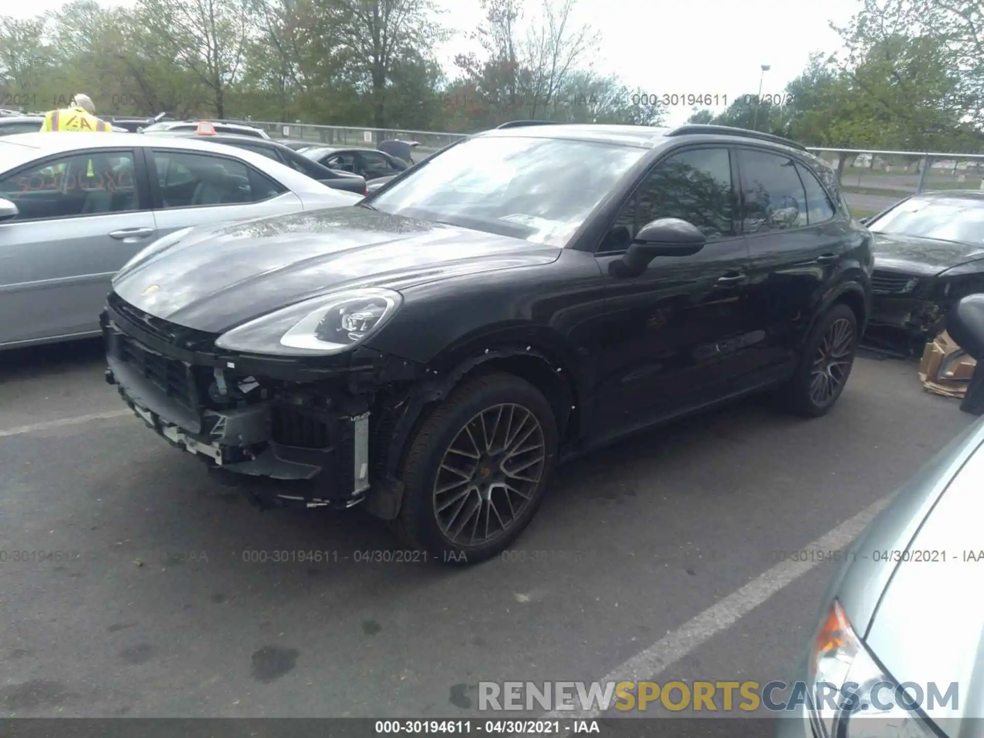 2 Фотография поврежденного автомобиля WP1AA2AY1LDA08878 PORSCHE CAYENNE 2020