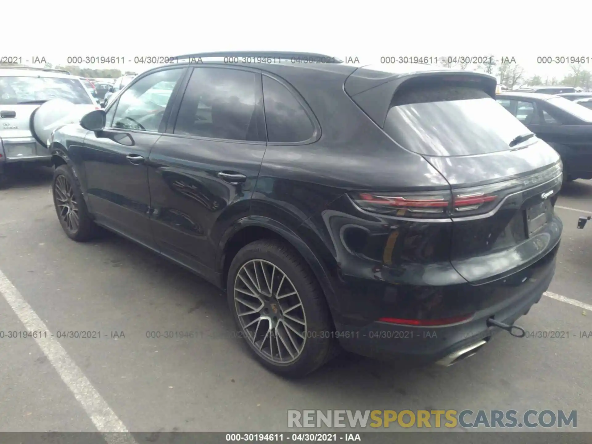 3 Photograph of a damaged car WP1AA2AY1LDA08878 PORSCHE CAYENNE 2020