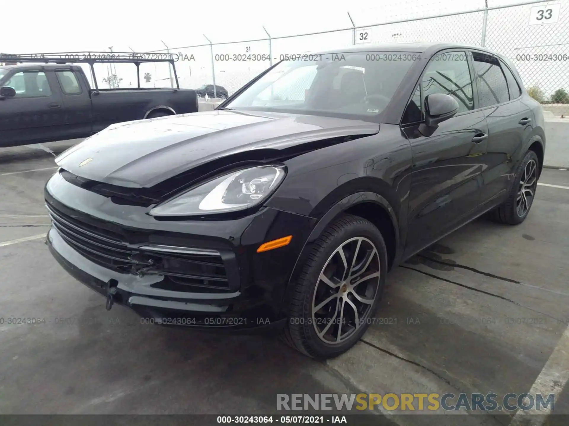 2 Photograph of a damaged car WP1AA2AY1LDA09724 PORSCHE CAYENNE 2020