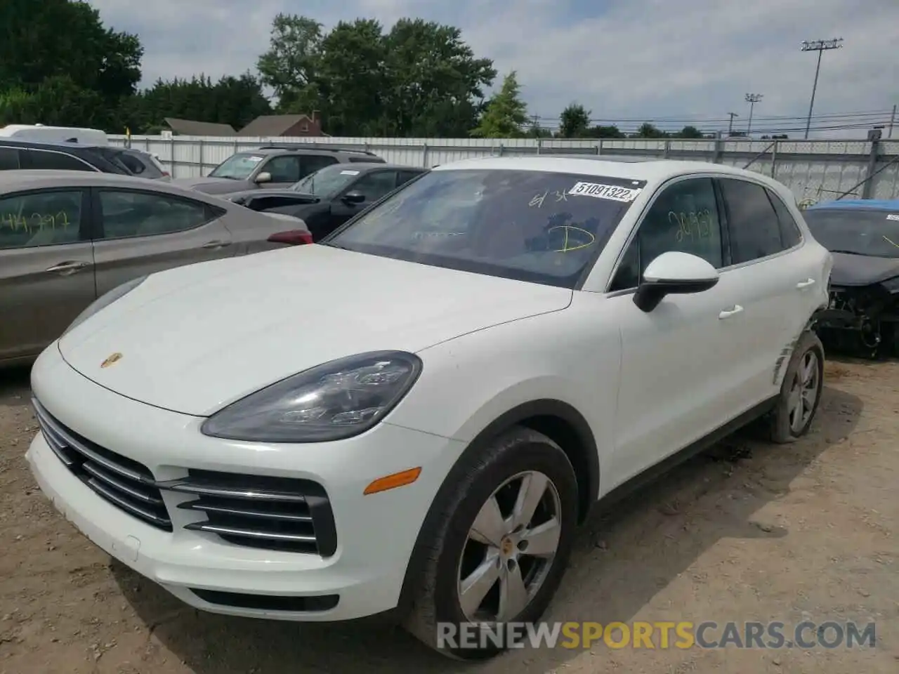 2 Photograph of a damaged car WP1AA2AY2LDA01194 PORSCHE CAYENNE 2020