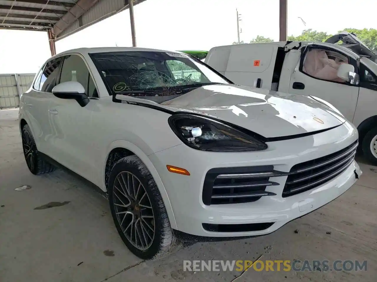 1 Photograph of a damaged car WP1AA2AY2LDA03396 PORSCHE CAYENNE 2020