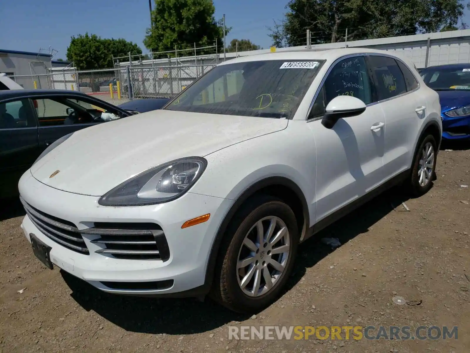 2 Photograph of a damaged car WP1AA2AY3LDA01849 PORSCHE CAYENNE 2020