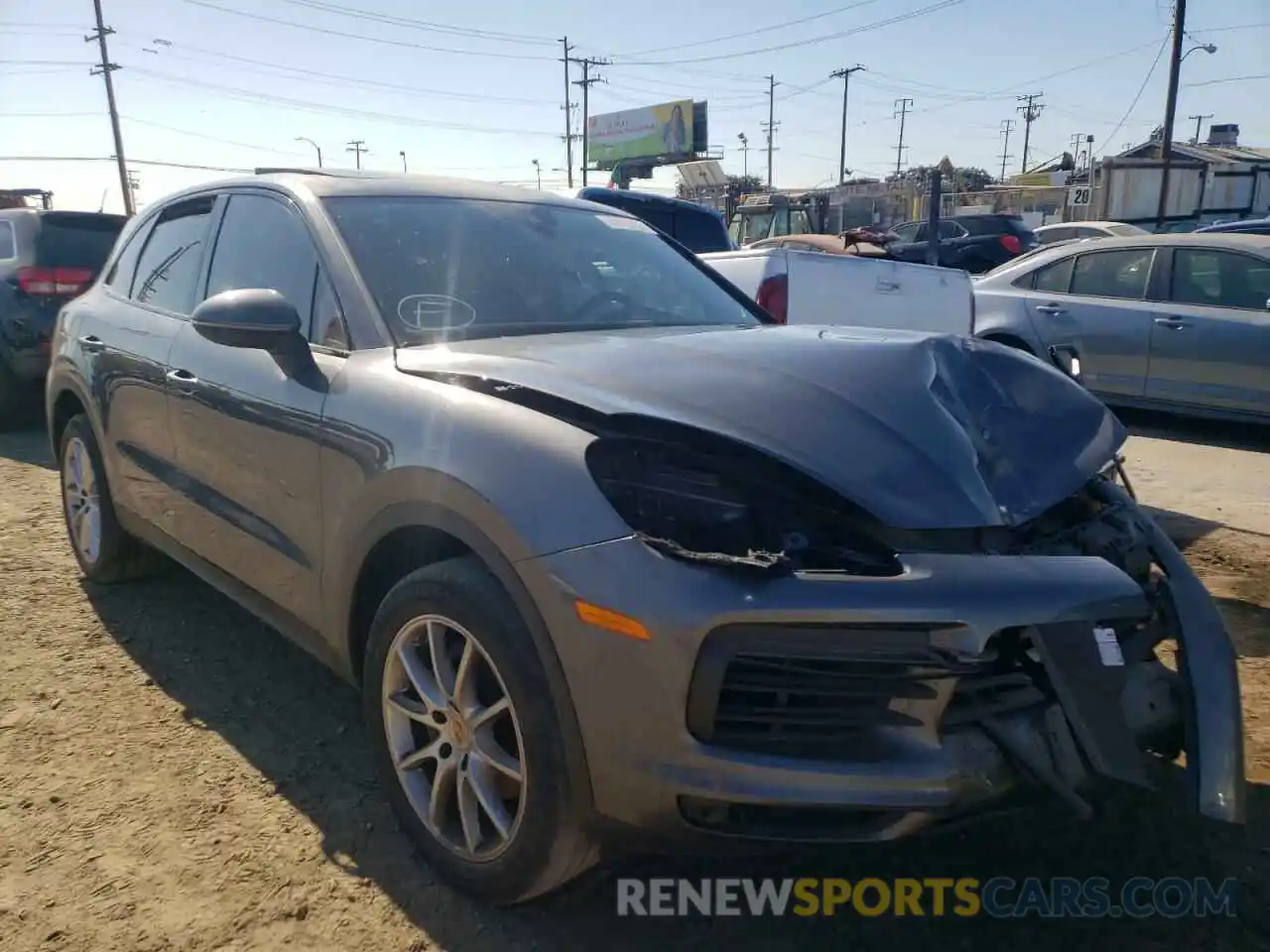 1 Photograph of a damaged car WP1AA2AY3LDA03620 PORSCHE CAYENNE 2020