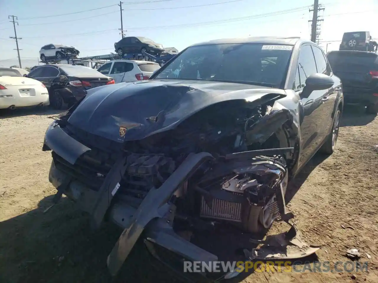 2 Photograph of a damaged car WP1AA2AY3LDA03620 PORSCHE CAYENNE 2020