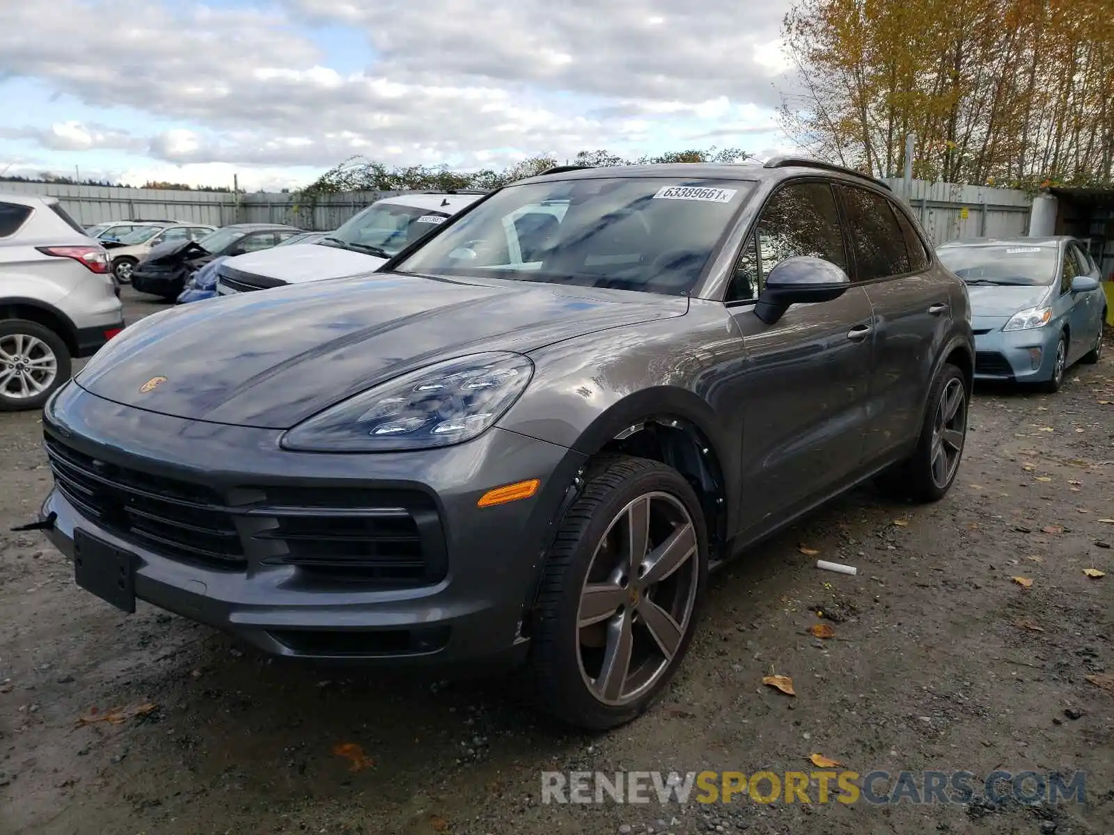 2 Photograph of a damaged car WP1AA2AY3LDA03942 PORSCHE CAYENNE 2020