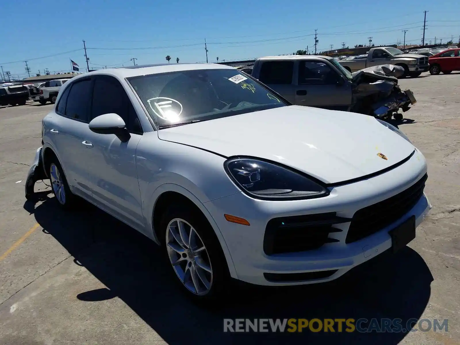 1 Photograph of a damaged car WP1AA2AY3LDA07120 PORSCHE CAYENNE 2020