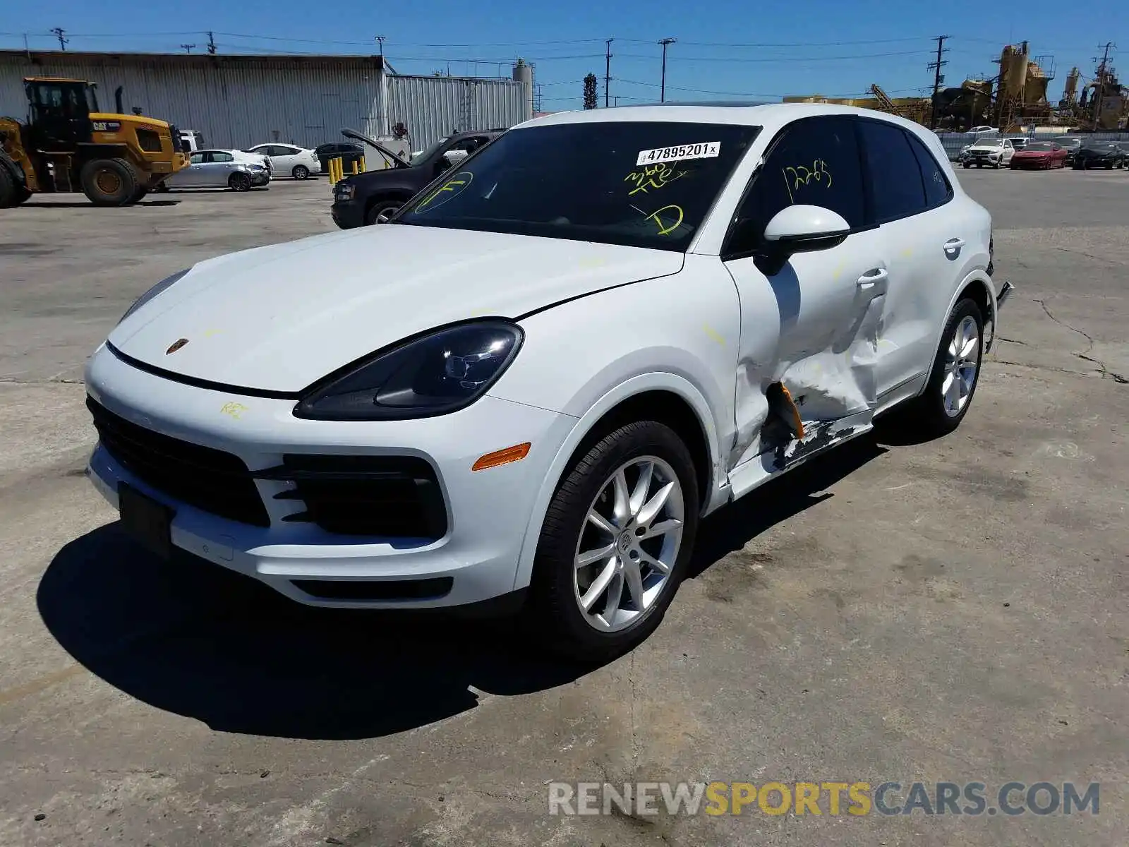 2 Photograph of a damaged car WP1AA2AY3LDA07120 PORSCHE CAYENNE 2020